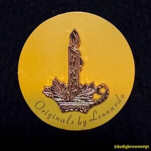 Vintage Candle Lapel Pin | Originals by Leonardo